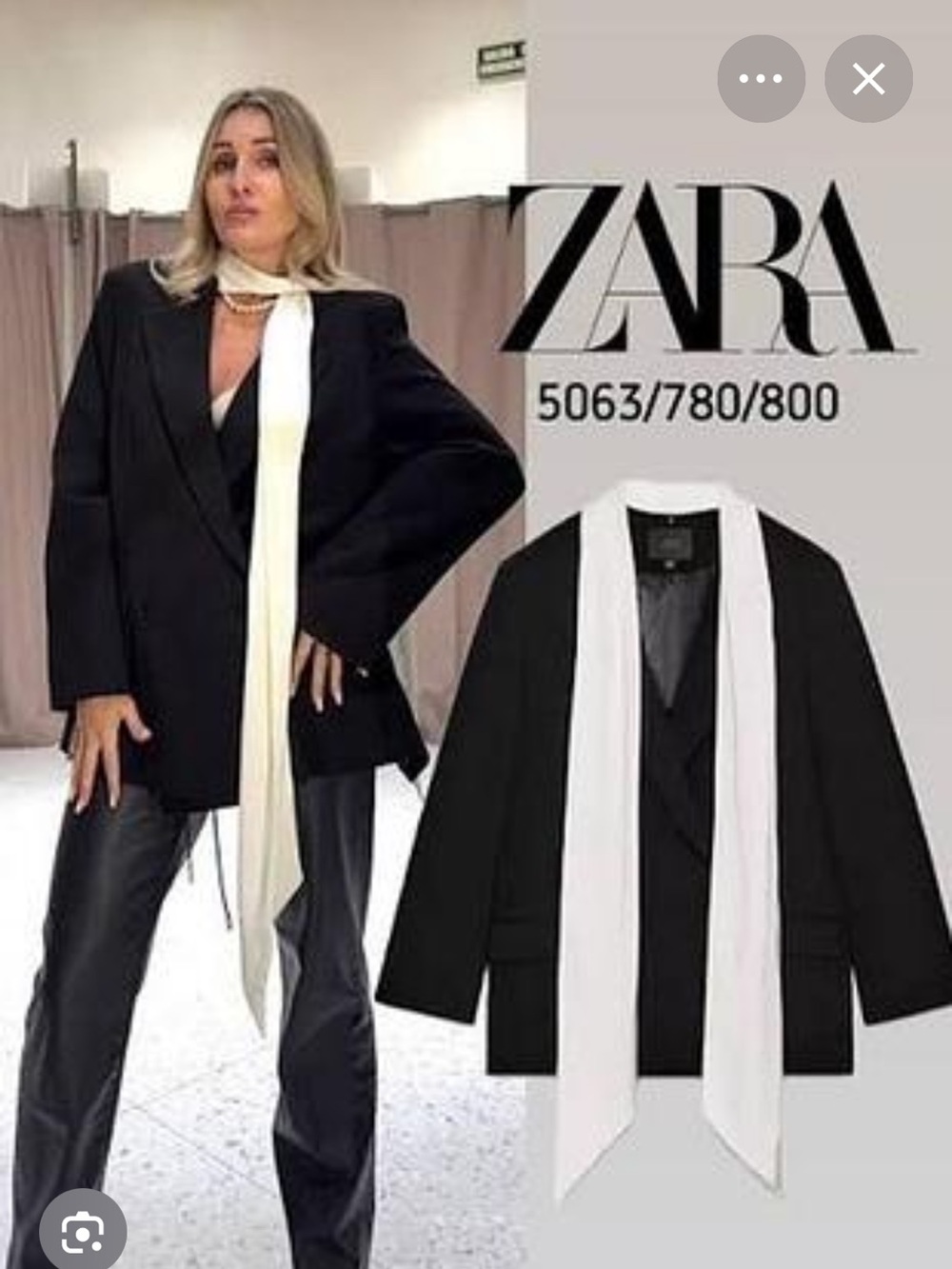TREND NEW ZARA CONTRASTING SATIN SCARF BLAZER XS-S
🚨FINAL PRICE NO DISCOUNT